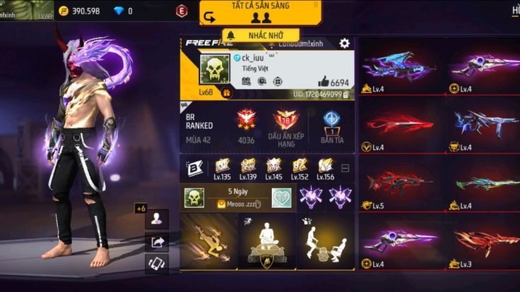 Hình free fire thách đấu