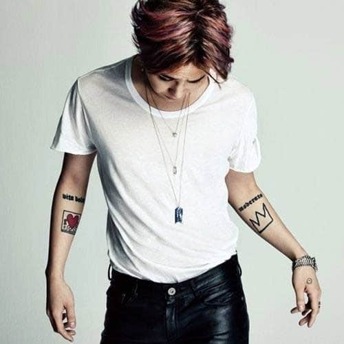 Hình xăm G-Dragon ở tay