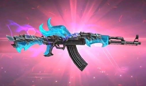 Mẫu ak rồng xanh trong free fire