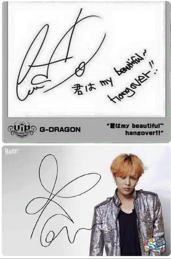 Phiên bản khác Chữ Ký của G-Dragon