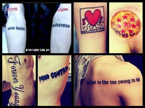 Tất cả Hình xăm G-Dragon