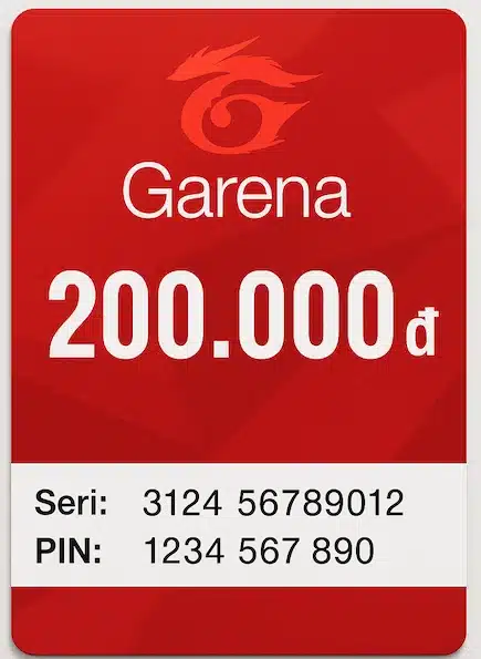 Thẻ Garena 200k