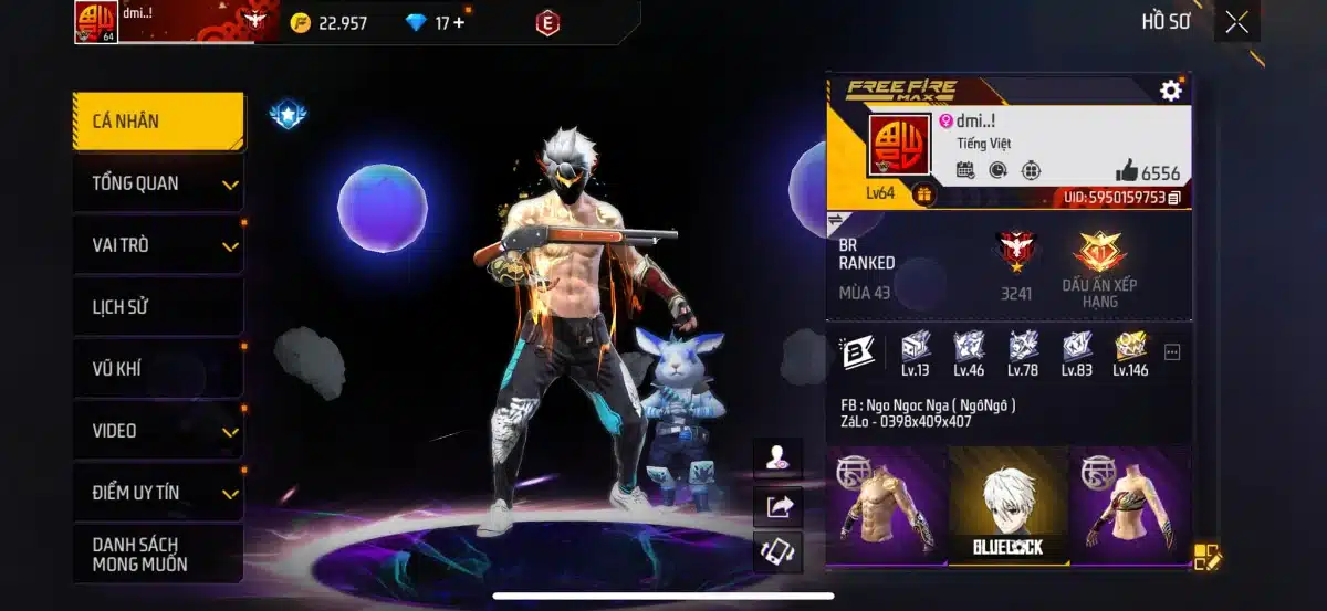 Ảnh show acc FF