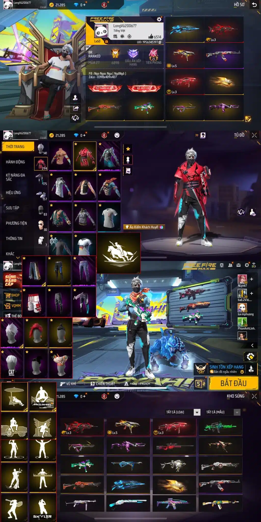 Hình ảnh acc ff giàu nam