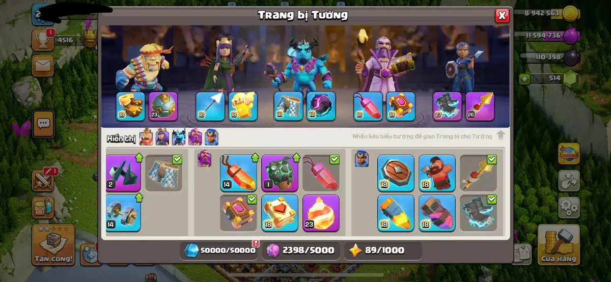 Acc Clash of Clan hall 14 free