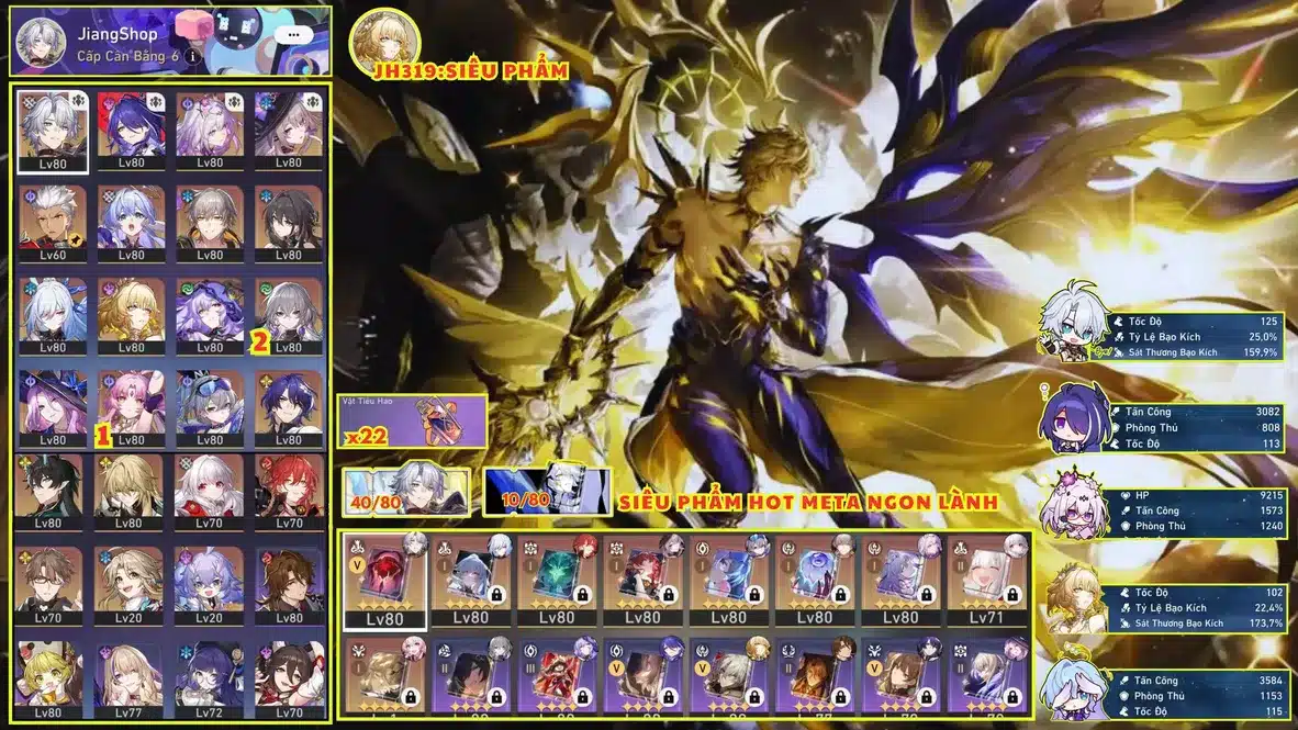 Acc HSR Reroll Xịn Siêu VIP