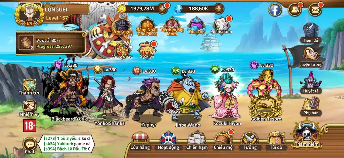 Acc Huyền Thoại Hải Tặc Free