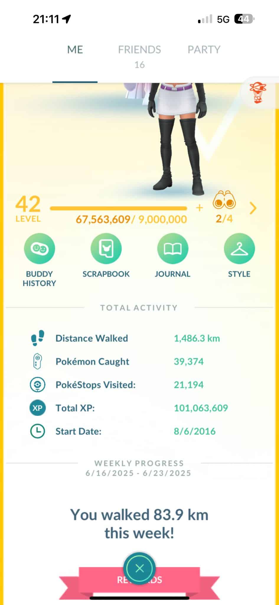 Acc Pokémon Go VIP