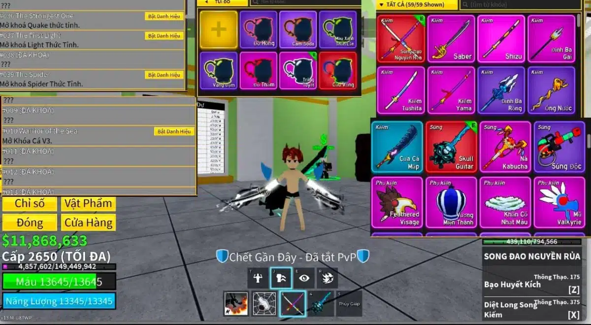 Ảnh bán acc roblox blox fruit