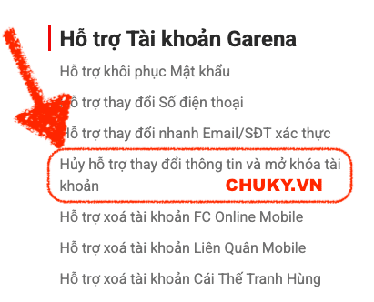 Cách Hủy Phiếu Hỗ Trợ Garena