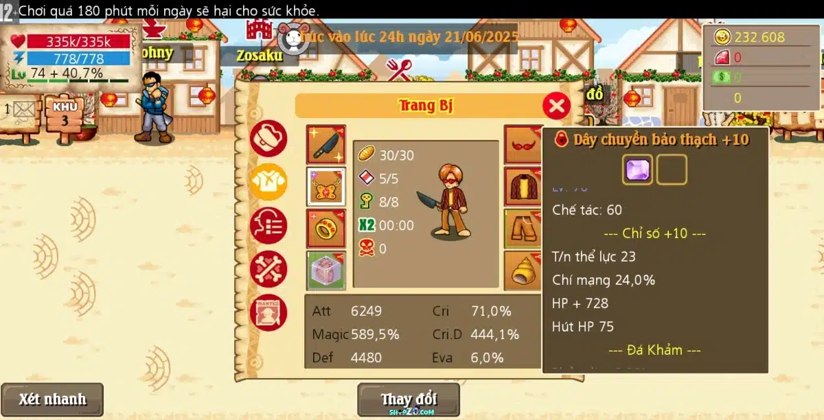Cho Acc Hải Tặc Tí Hon Free