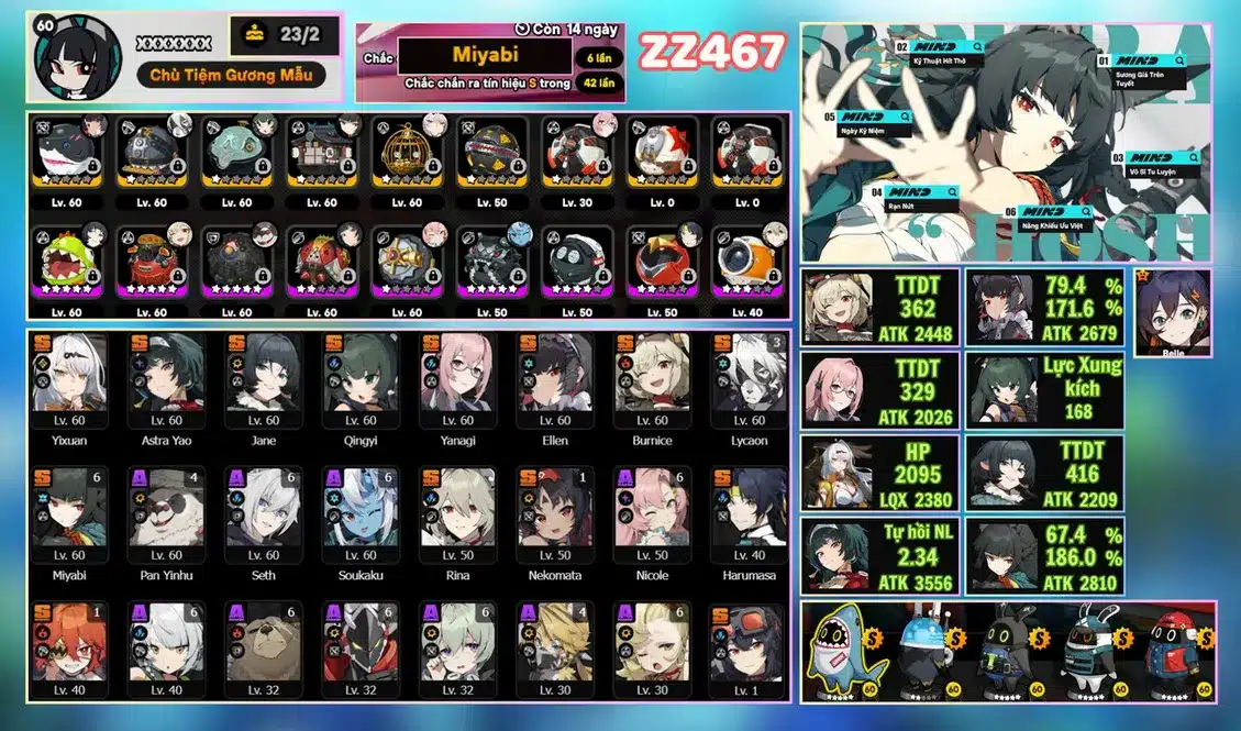 Cho Acc Zenless Zone Zero