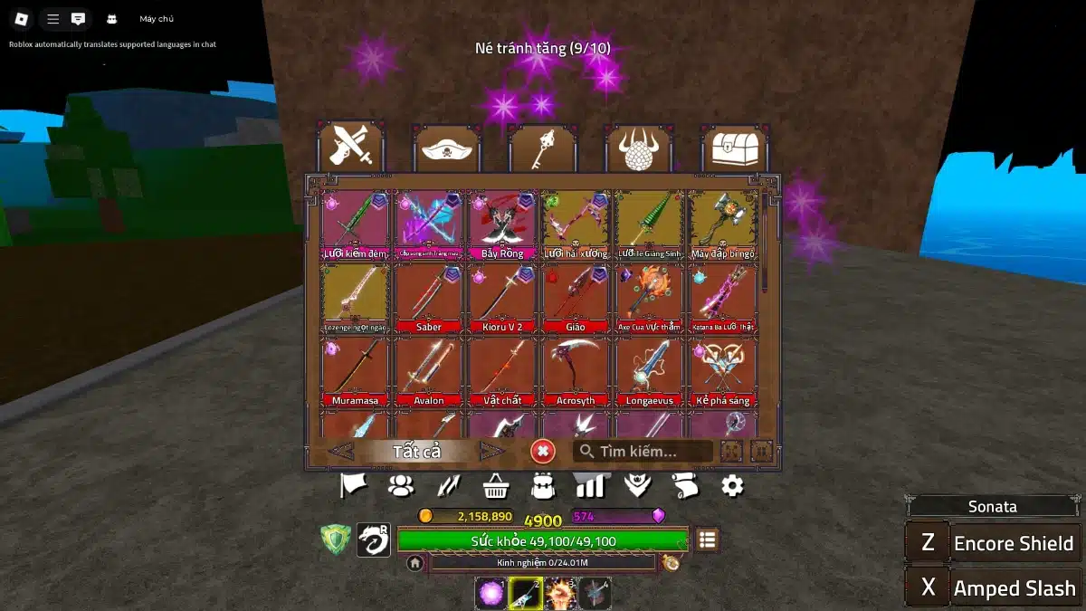 Cho acc Roblox King Piece