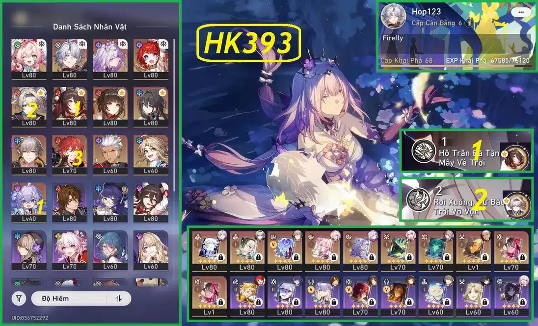Cho acc honkai star rail free