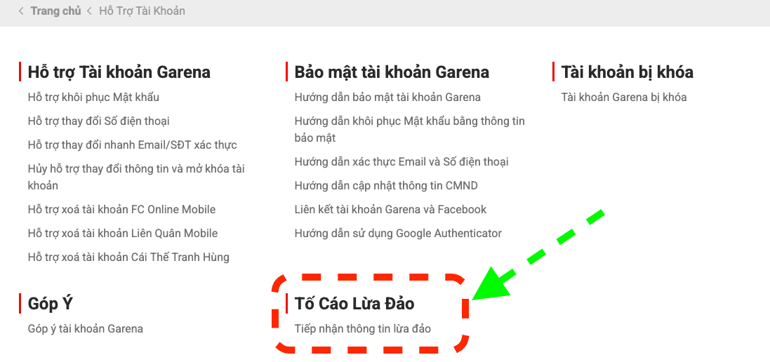 Chọn mục Tiếp nhận thông tin