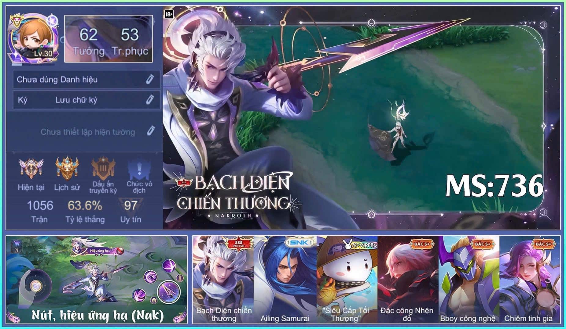 Acc Hình nền nak bạch diện chiến thương