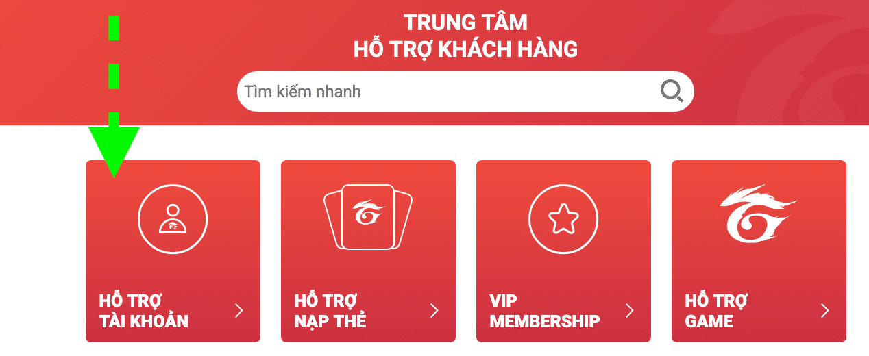 Liên hệ Garena hỗ trợ lấy lại acc FF bằng ID