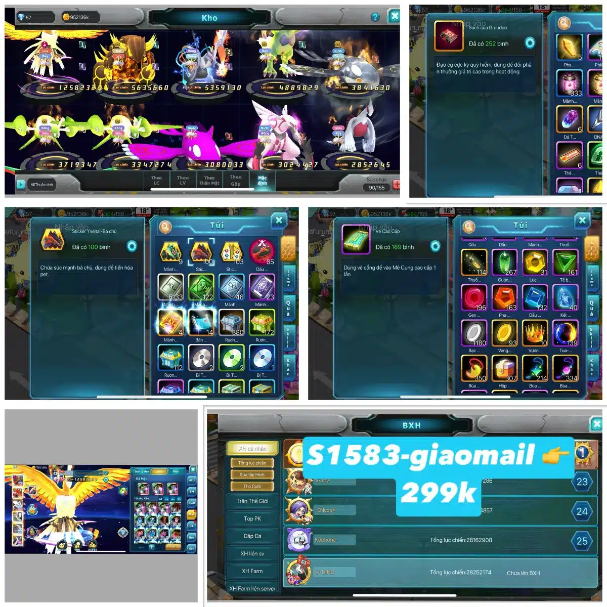 Mua acc Poke đại chiến giá rẻ
