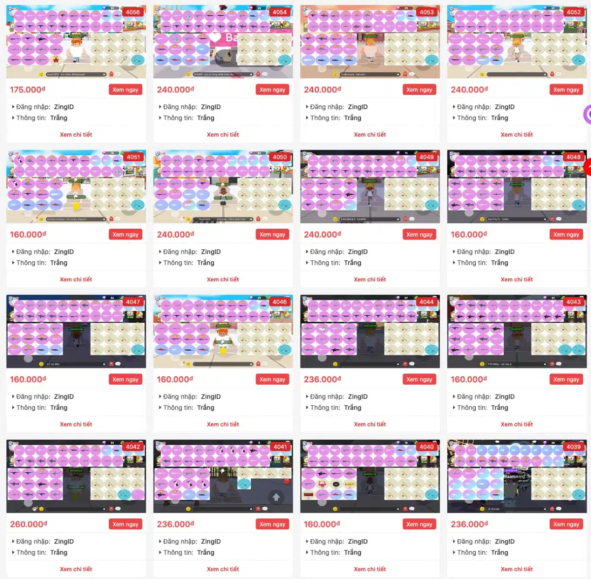 Mua acc play together giá rẻ