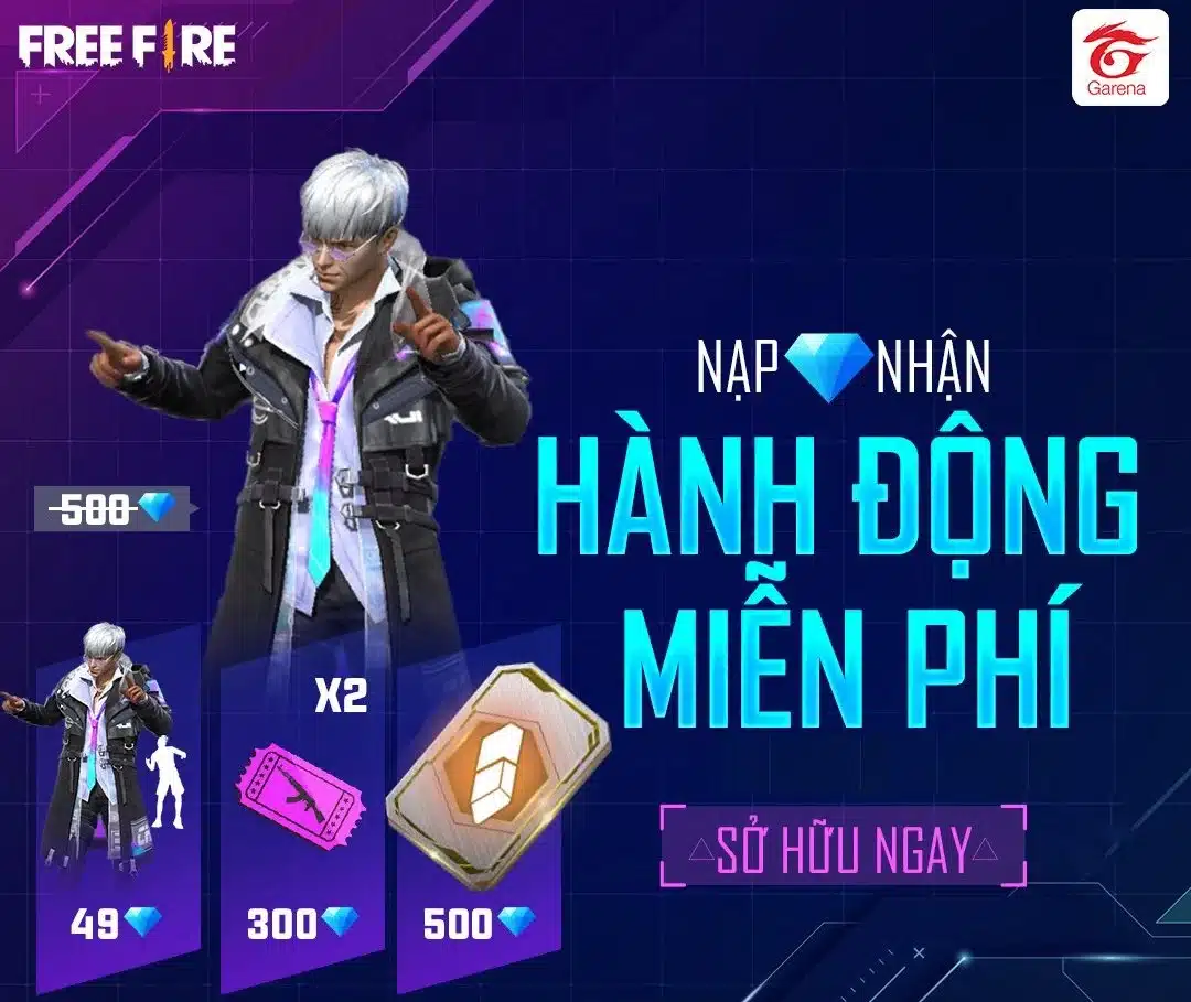 Nhận Hành Động Free Fire