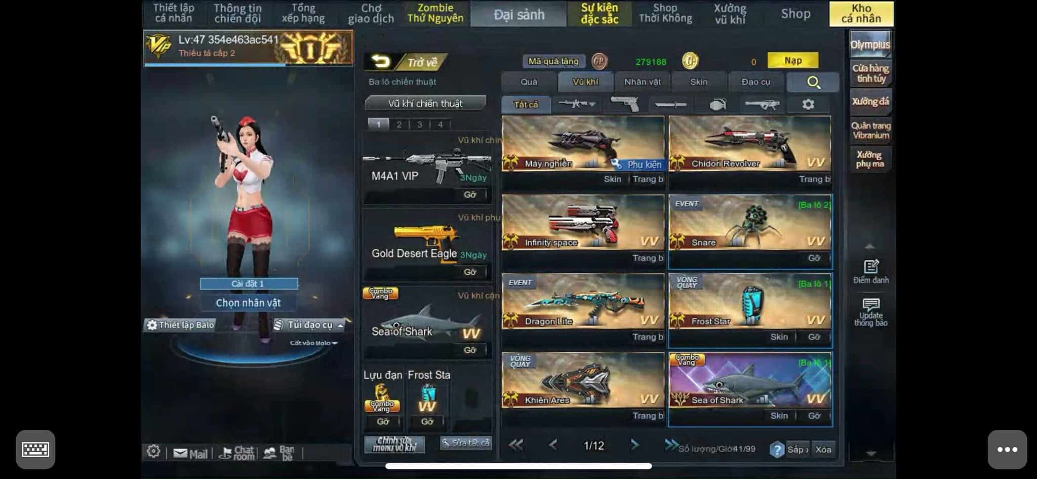 Shop Acc Truy Kích Uy Tín
