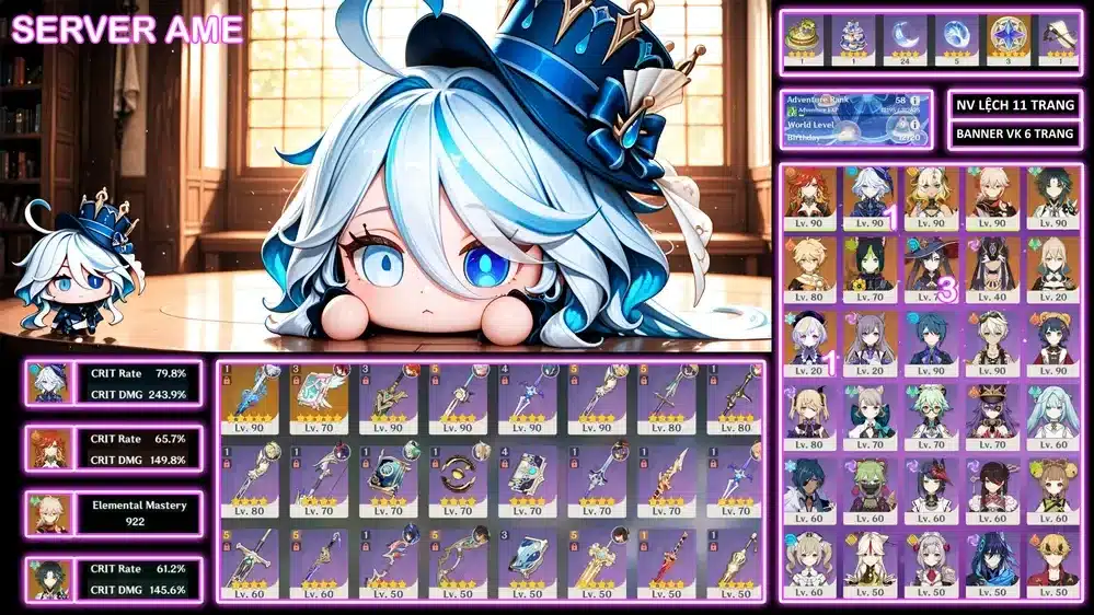 Shop acc Genshin siêu cấp giá rẻ