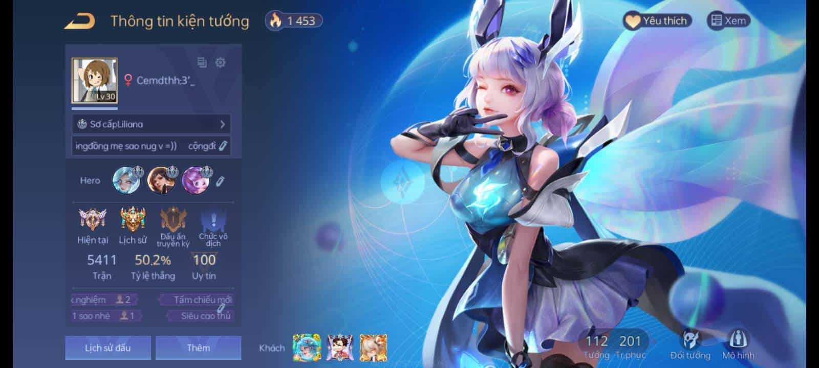 Shop acc lq 0k cộng đồng