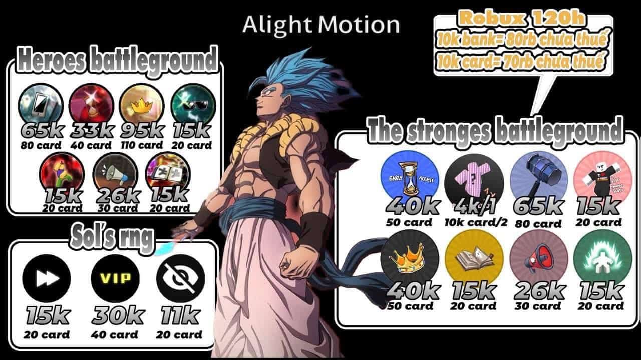 Shop bán acc King Legacy 100k