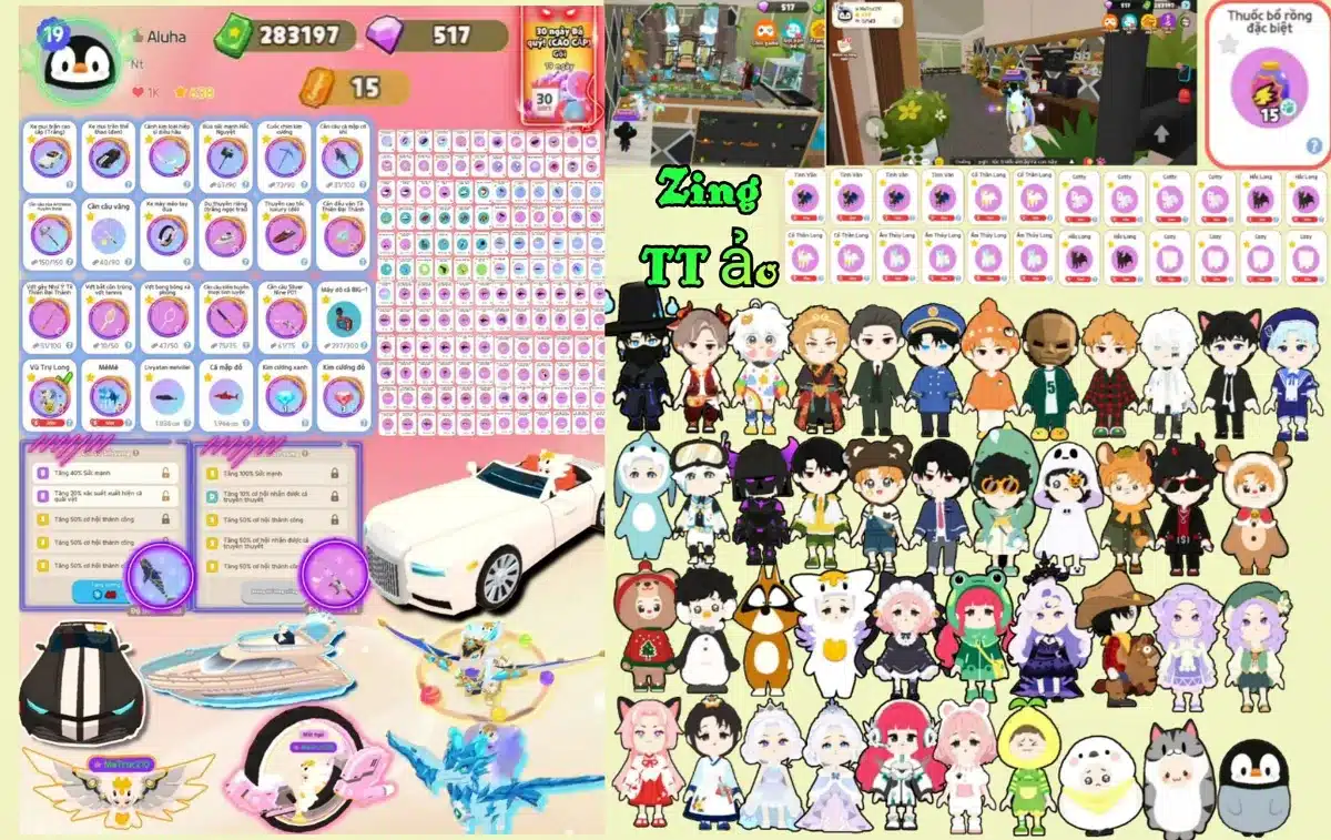 Shop bán acc Play Together miễn phí