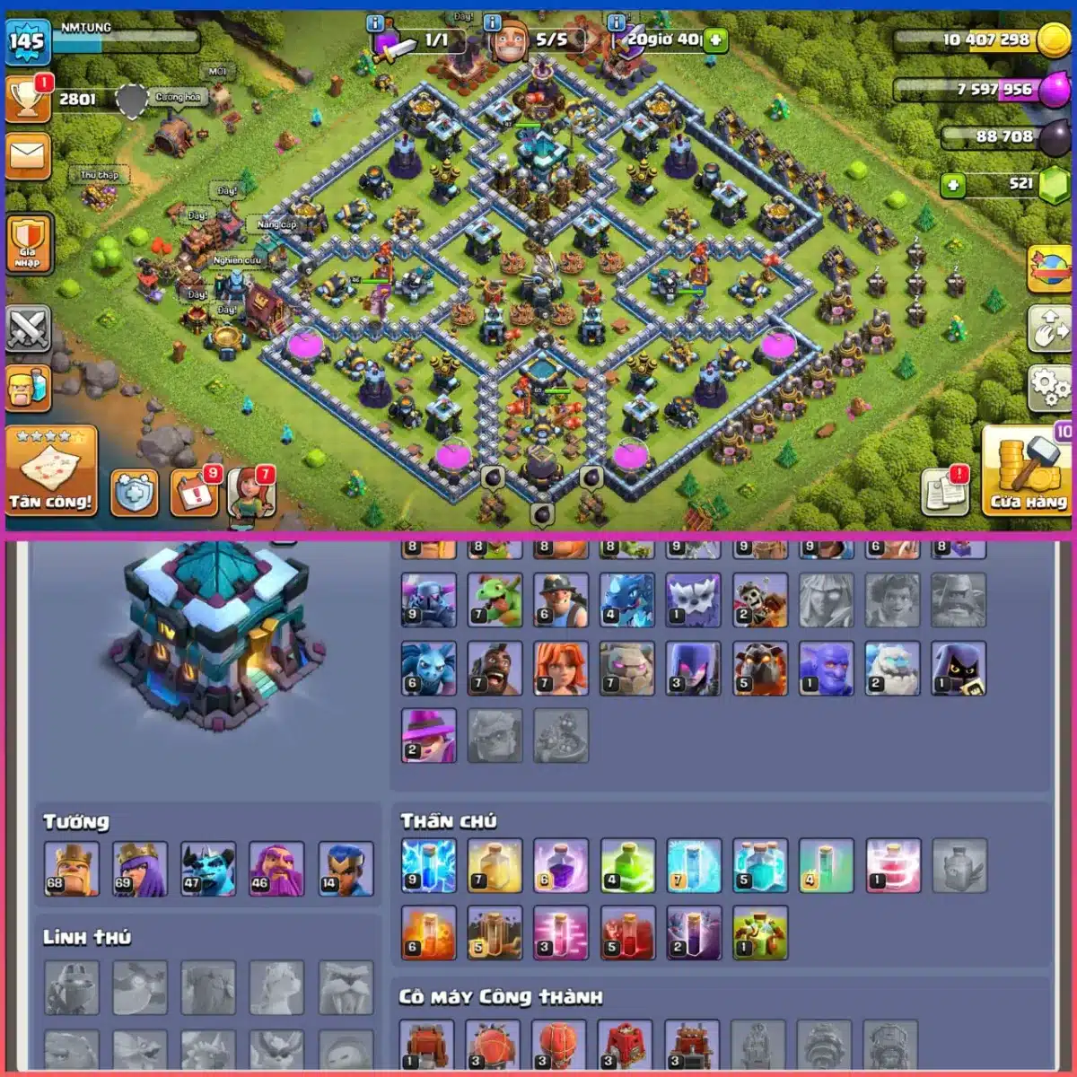 Shop bán acc clash of clan giá rẻ