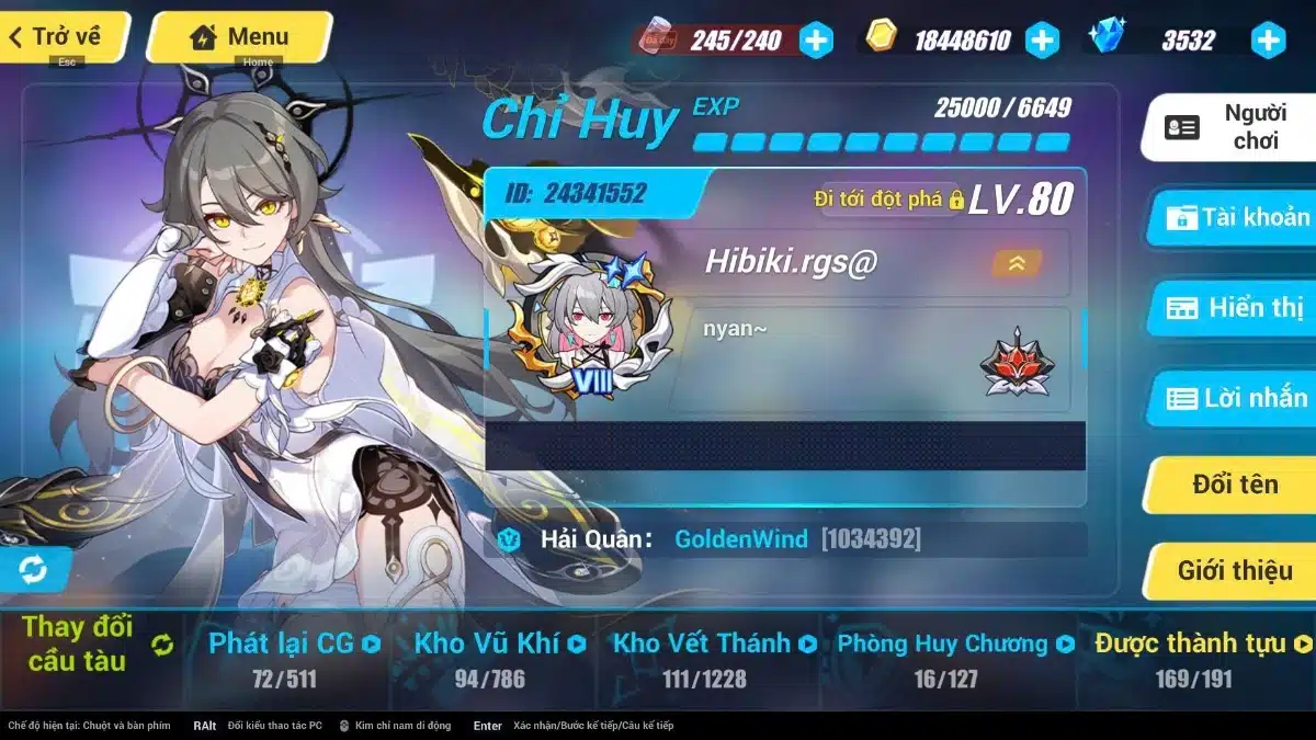Shop nick Honkai Impact 3