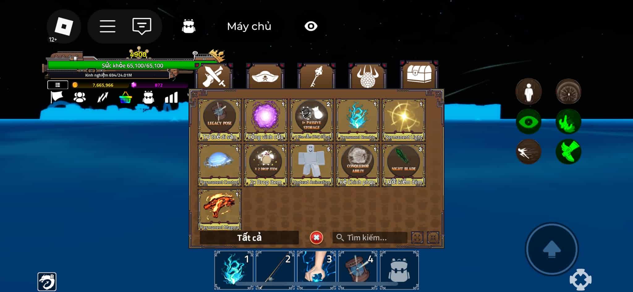 Shop random acc King Legacy miễn phí