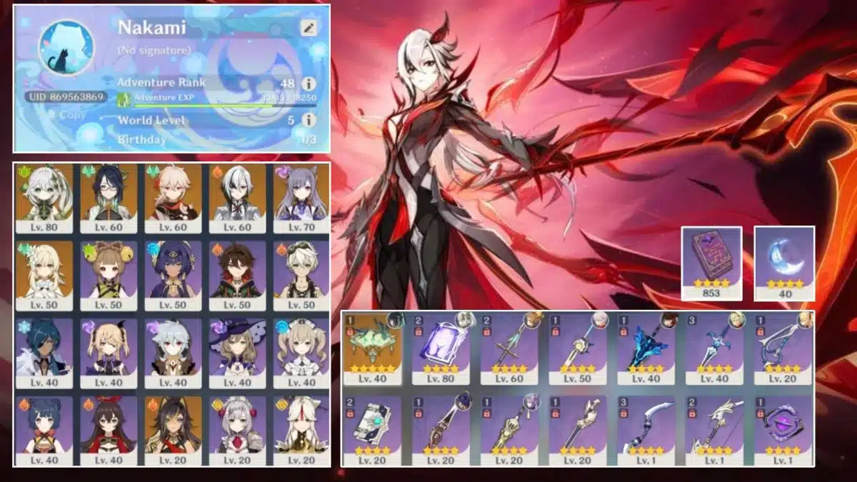 Tặng free acc Genshin Impact