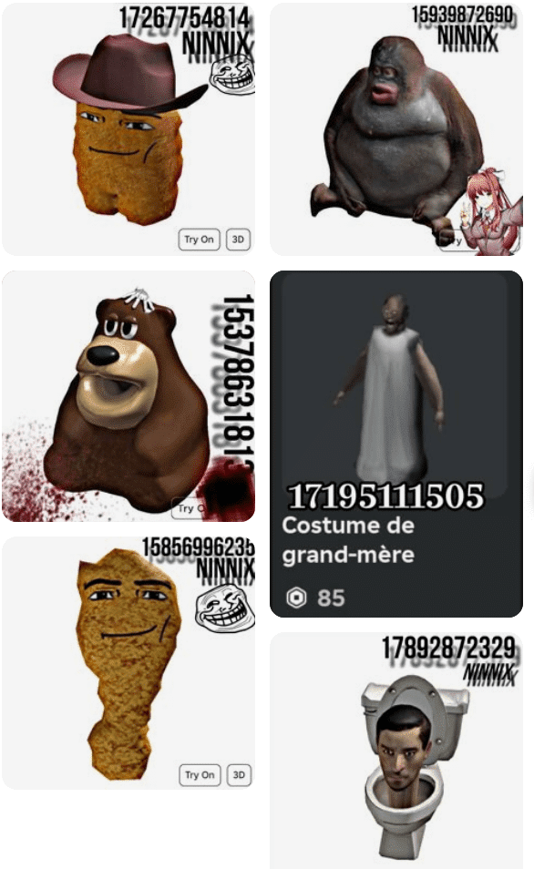 id item roblox - meme