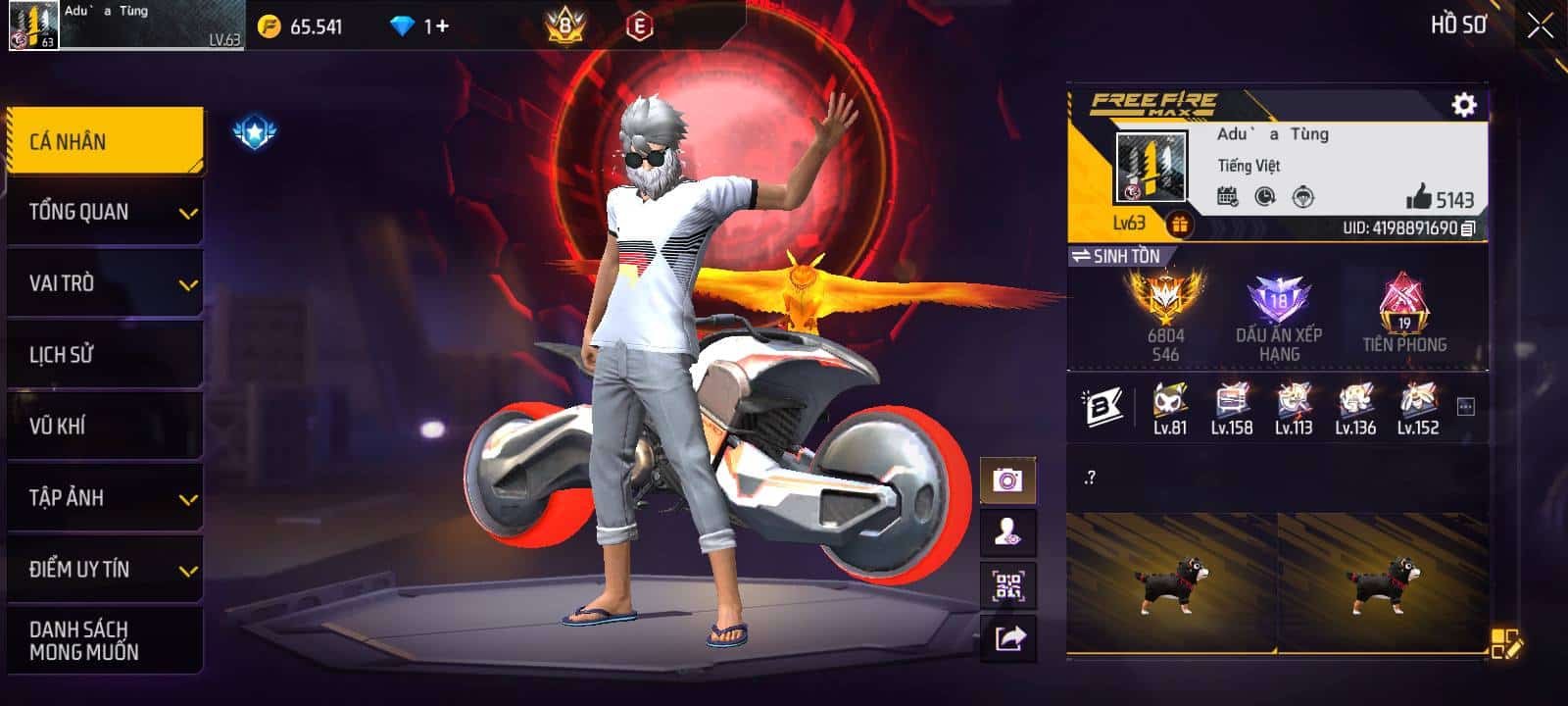 Acc Free Fire VIP 8