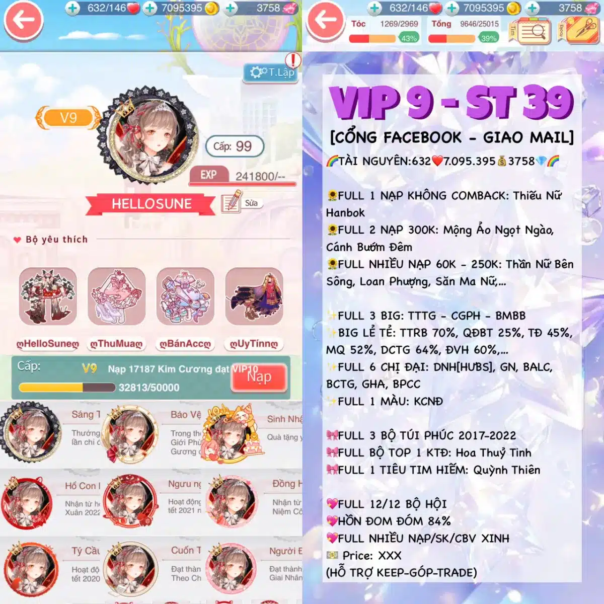Acc Ngôi Sao Thời Trang VIP