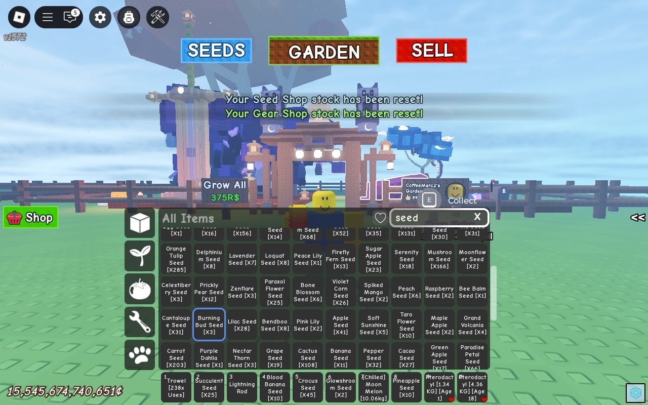 Ảnh ACC GROW A GARDEN giá rẻ