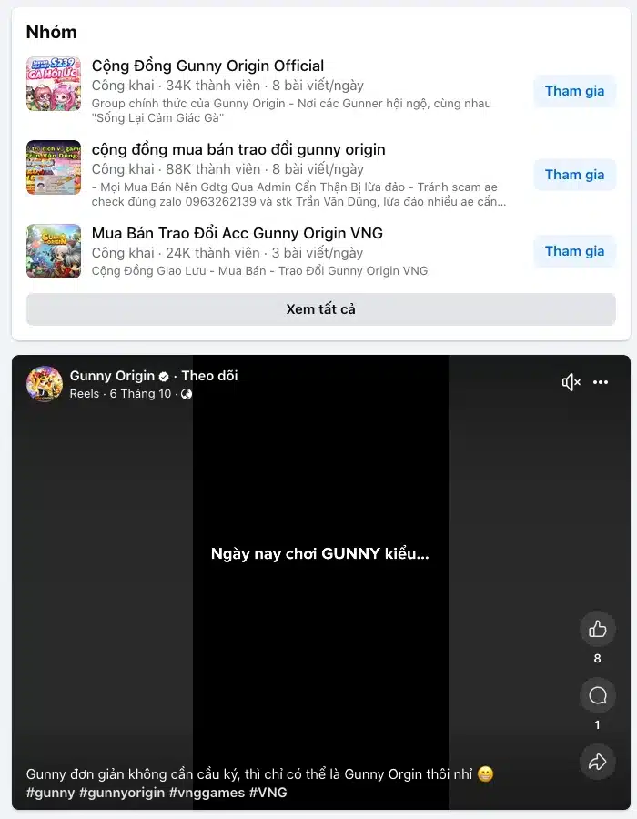 Cộng Đồng Mua Bán Acc Gunny Origin