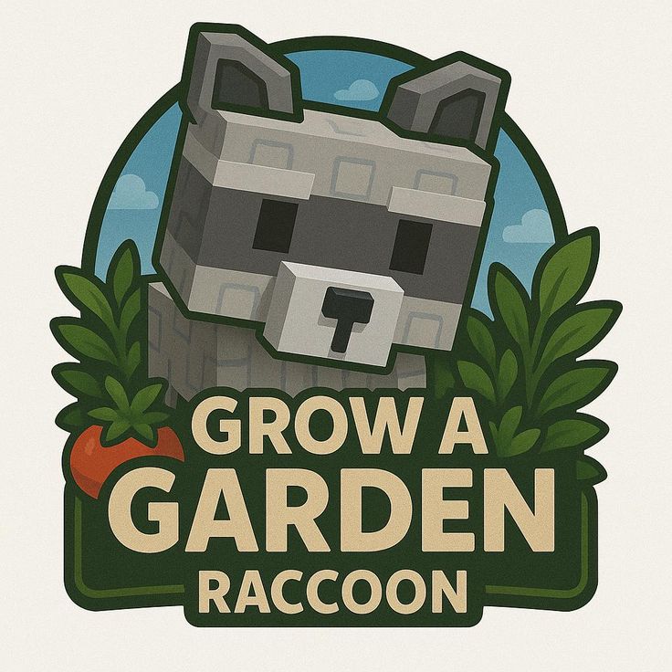 Logo Raccoon grow a garden