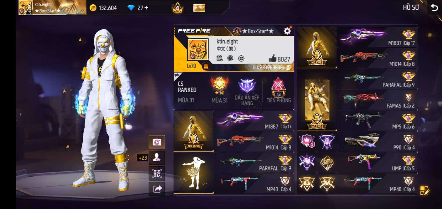 Mua Acc Free Fire 9K Giá Rẻ