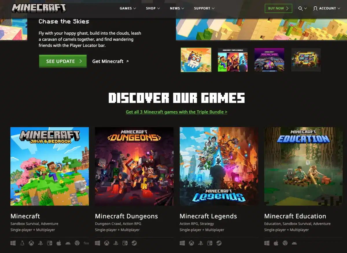 Mua Acc Minecraft Bản Quyền Chính Hãng