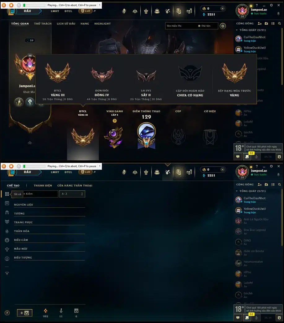 Share acc LMHT miễn phí
