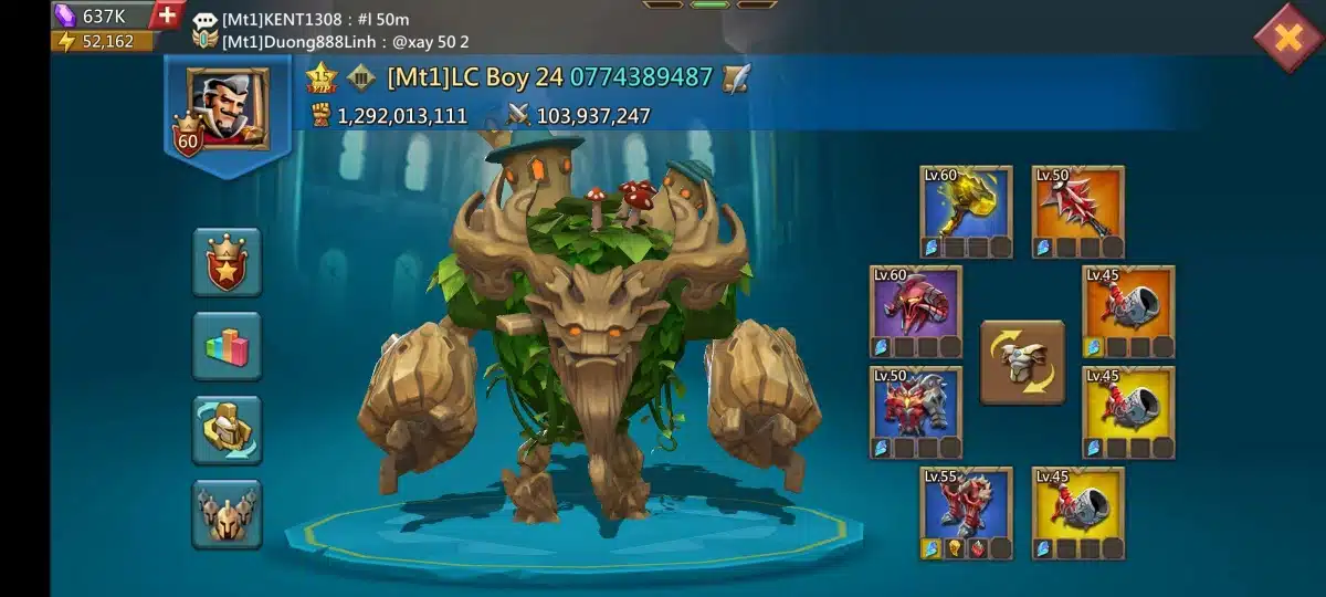 Share acc Lords Mobile miễn phí mới nhất