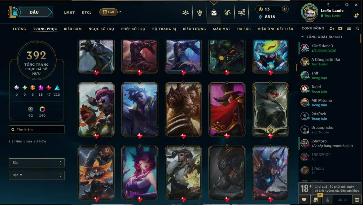 Share acc Riot free