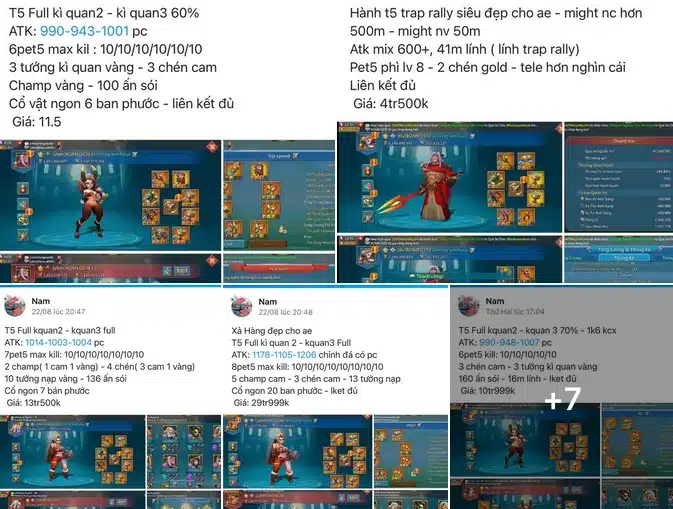 Shop Bán Acc Lords Mobile