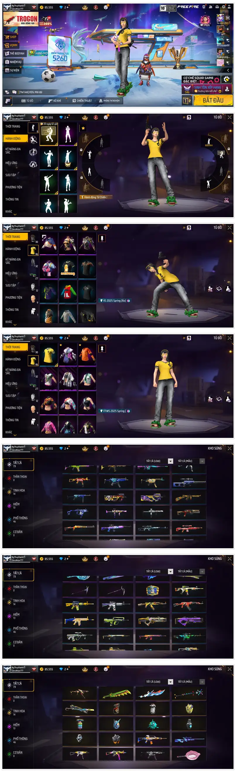 Shop acc ff 50k chuyên nữ ngon xịn