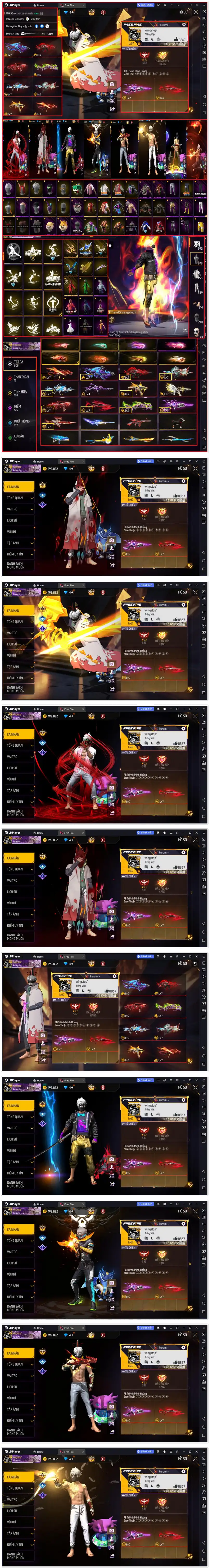 Shop bán nick free fire 50k random tự chọn giá rẻ cực ngon