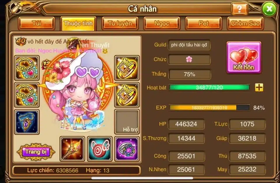 Tặng nick Gunny Mobi miễn phí