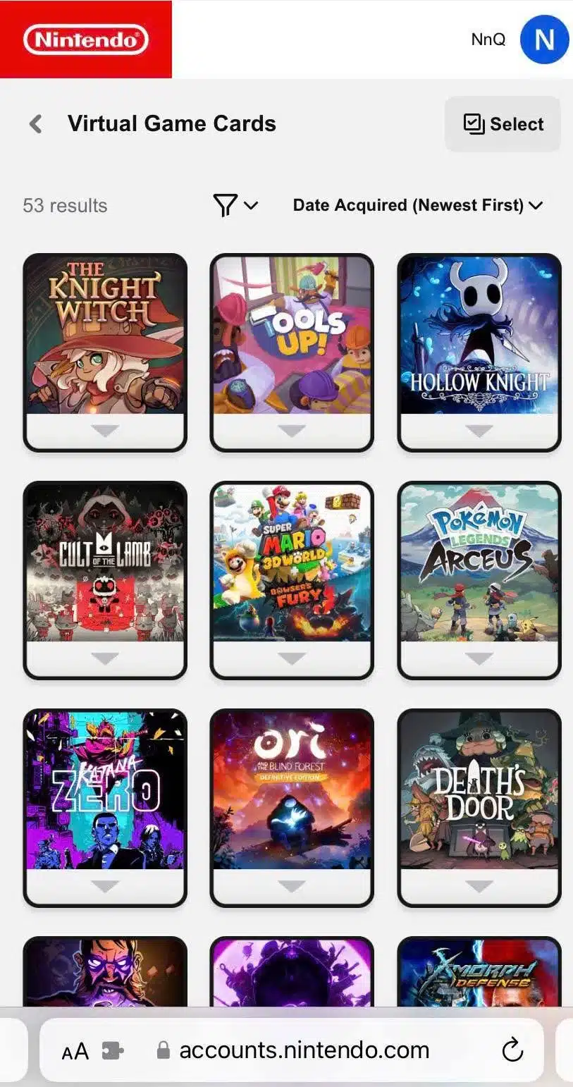 Thuê acc nintendo switch