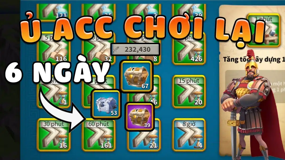 Ủ acc 6 ngày đầu tiên trong Rise of Kingdom